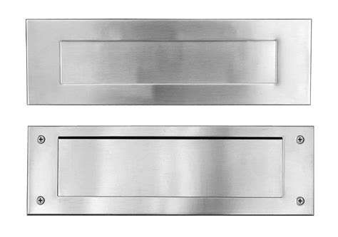 steel letter box slot|door mail slot.